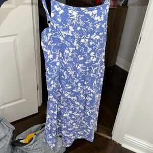 Old navy girls blue and white floral dress